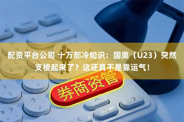 配资平台公司 十万部冷知识：国奥（U23）突然支棱起来了？这还真不是靠运气！