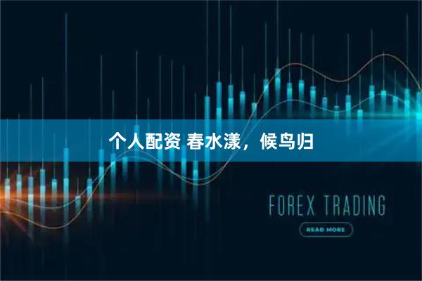 个人配资 春水漾,候鸟归