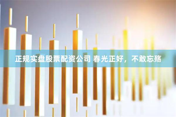 正规实盘股票配资公司 春光正好，不敢忘殇